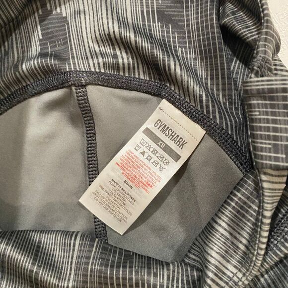 Gymshark Gray Black Patterned High Rise Leggings Size XS - Picture 4 of 7